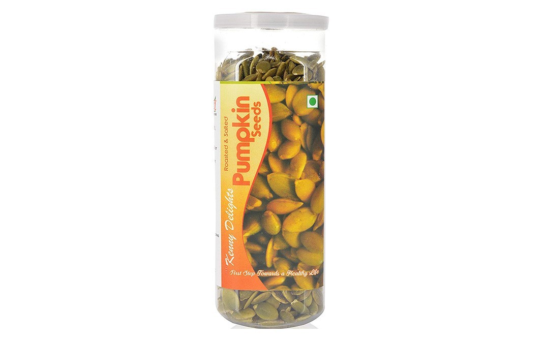 Kenny Delights Roasted & Salted Pumpkin Seeds   Jar  150 grams